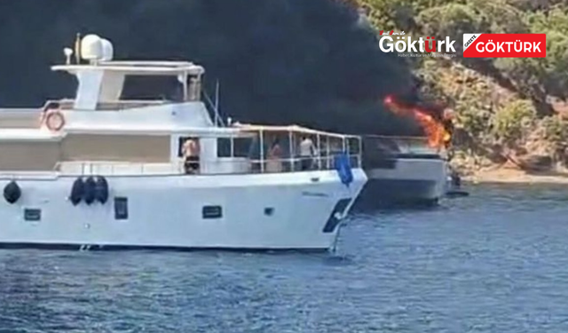 Fethiye’de Tur Teknesinde Yangın: 115 Yolcu Denize Atladı