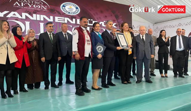 247 Metrelik Anadolu Sofrası Guinness Rekorlar Kitabı’nda