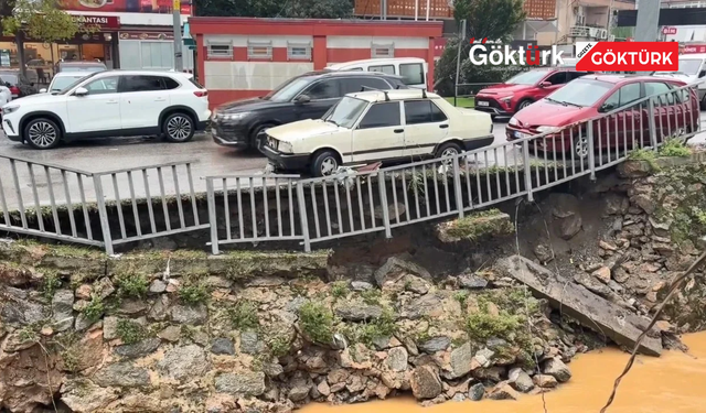 Beykoz’da Sağanak Sonrası Köprüde Çökme: Yol Trafiğe Kapatıldı