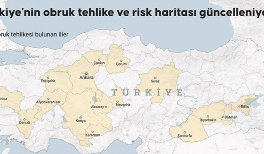 Türkiye'nin obruk haritası güncellendi, risk altındaki iller belli oldu