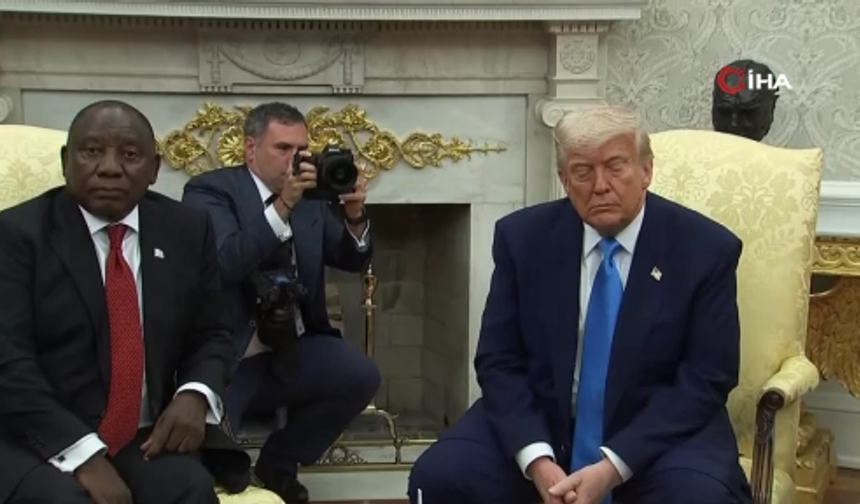 Trump, Güney Afrika Devlet Başkanı Ramaphosa ile görüştü