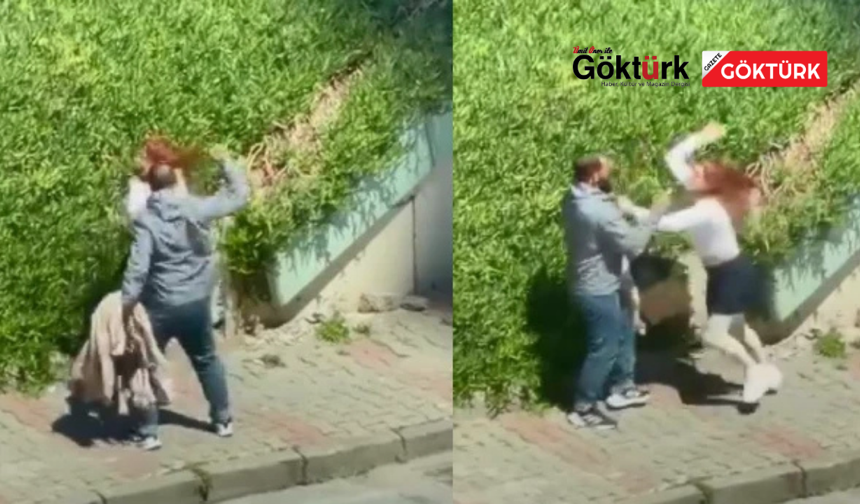 İstanbul’da sokak ortasında şiddet: Kadını darbedip müdahale edenlere saldırdı