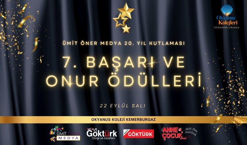 Yılın En Prestijli Gecesi İçin Geri Sayım Başladı: 7. Başarı ve Onur Ödülleri Geliyor!