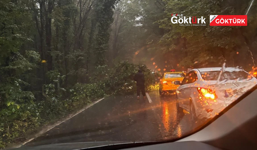 GÖKTÜRK VE KEMERBURGAZ’DA ŞİDDETLİ YAĞMUR HAYATI OLUMSUZ ETKİLEDİ!