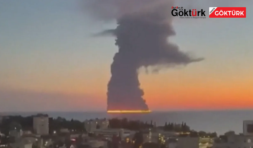 Karadeniz’de Tanker Yangını: Soçi Açıklarında Büyük Alevler