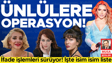 Son dakika... Ünlü isimlere 'uyuşturucu' operasyonu!